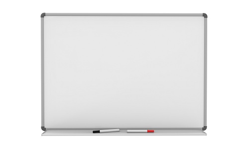 Blank Whiteboard isolated on white background. 3D render